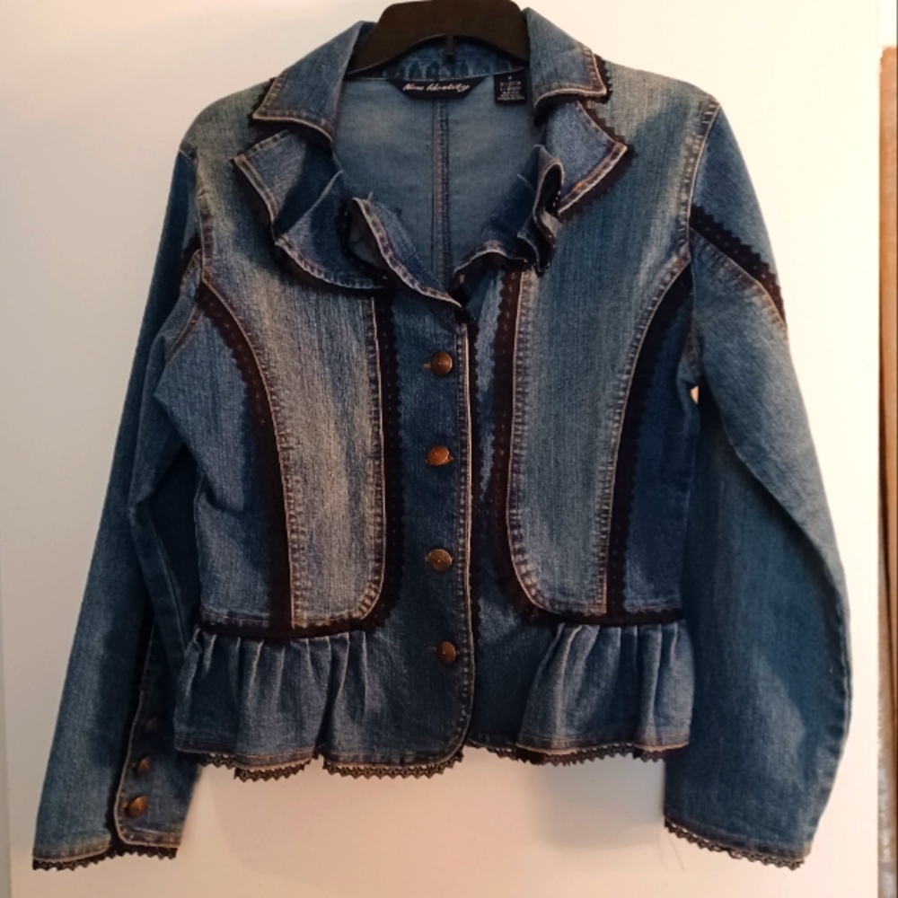 Denim and Lace Jacket.  Size M